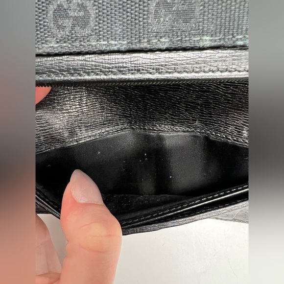 Gucci Black wishbone long Wallet - Picture 6 of 8